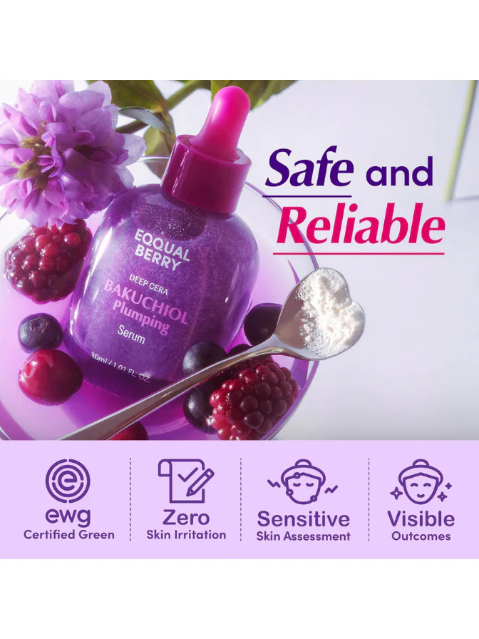 Eqqualberry Bakuchiol Plumping Power Set – Capsule Cream, Toner & Plumping Serum 4