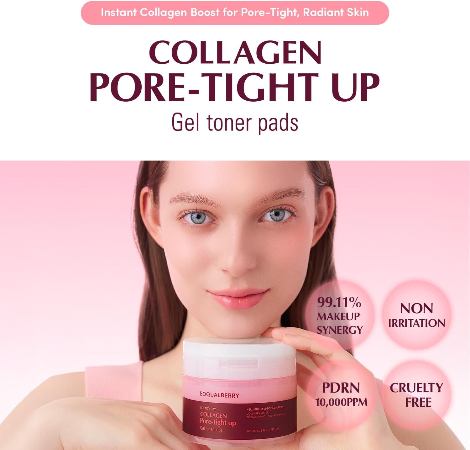 EQQUALBERRY Collagen Tonic Patches for Tightening Pores  3