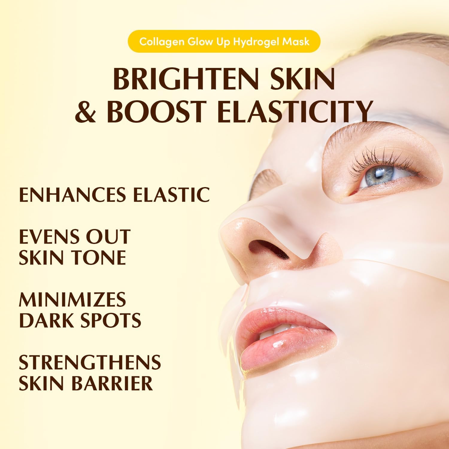 EQQUALBERRY Collagen Glow Up Mask - Niacinamide & Low Molecular Collagen for Brightening Mask 5