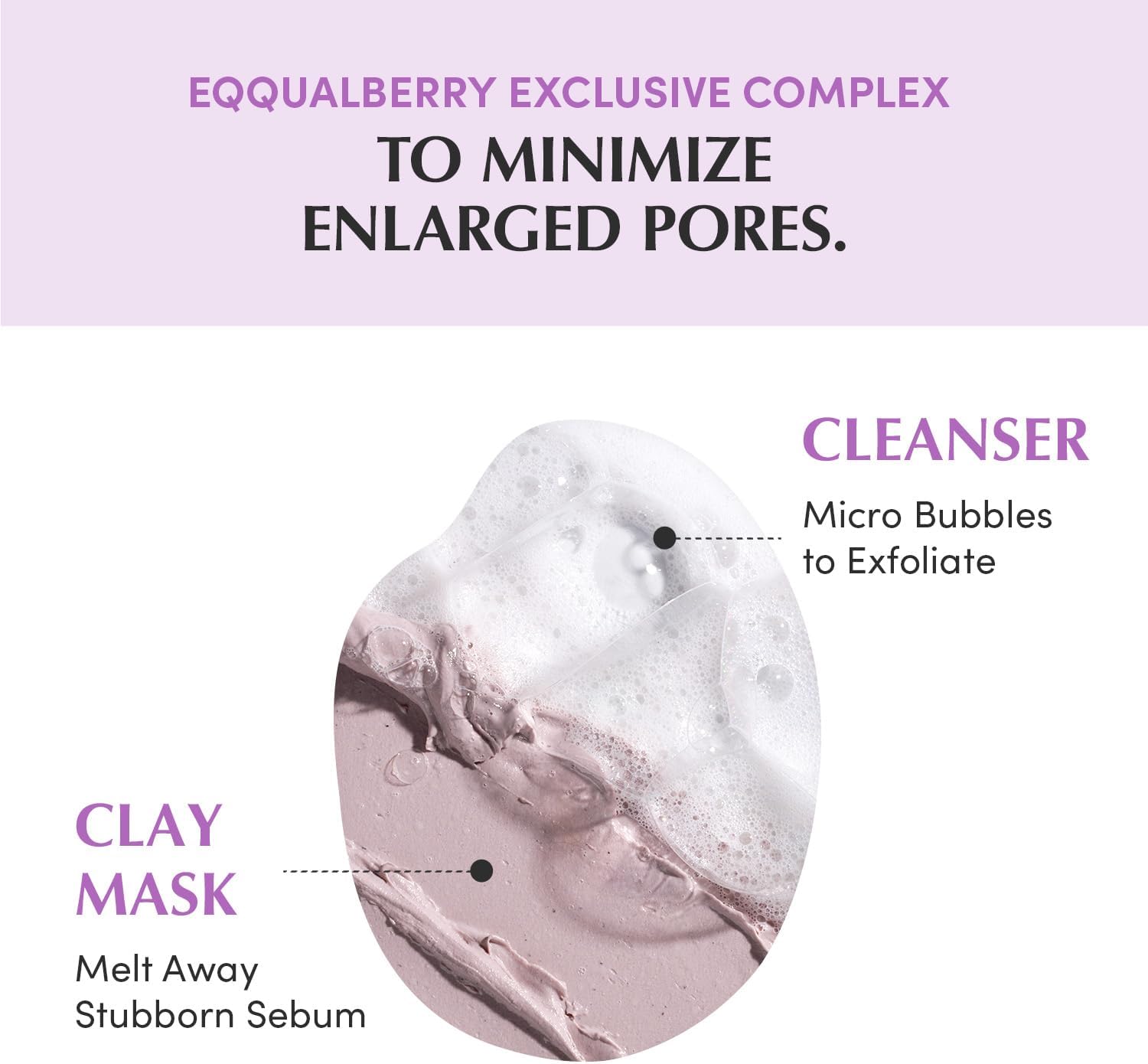 EQQUALBERRY Purple Rice Pore Purifying Pack Cleanser -130G 6
