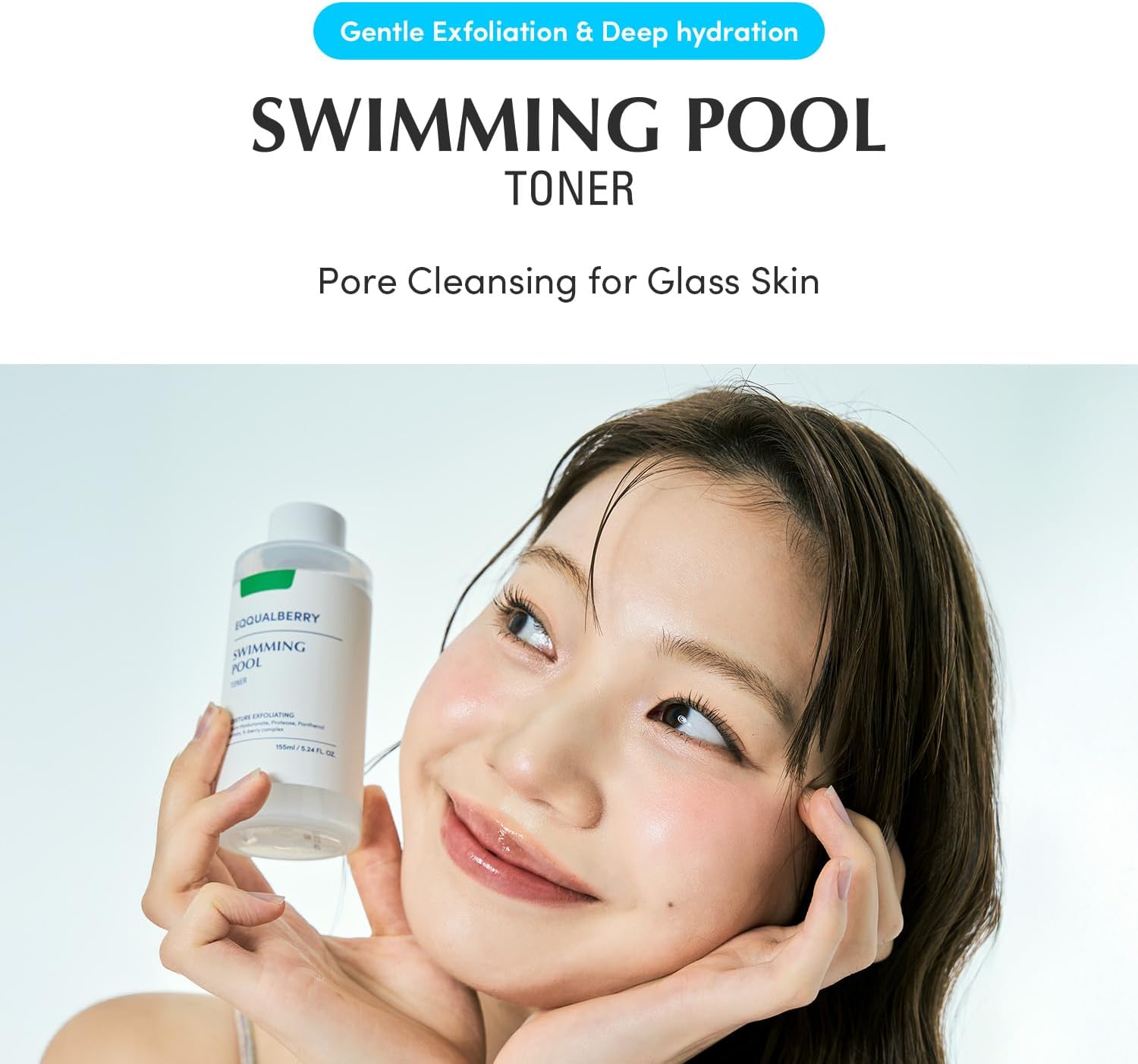 EQQUALBERRY Swimming Pool Protease Facial Toner 155 ml 2