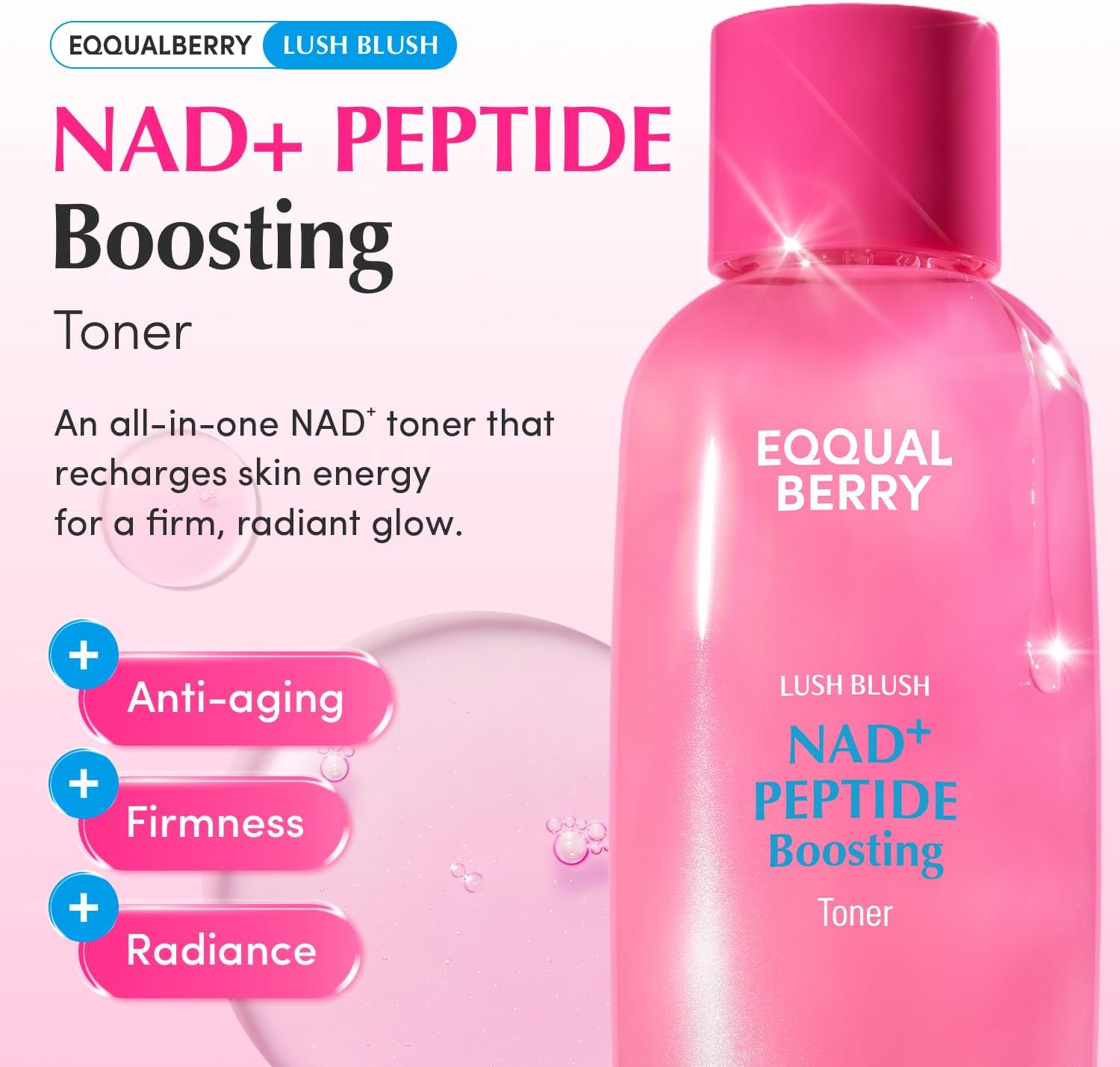 EQQUALBERRY NAD Peptide Boosting Toner 150 ml  2