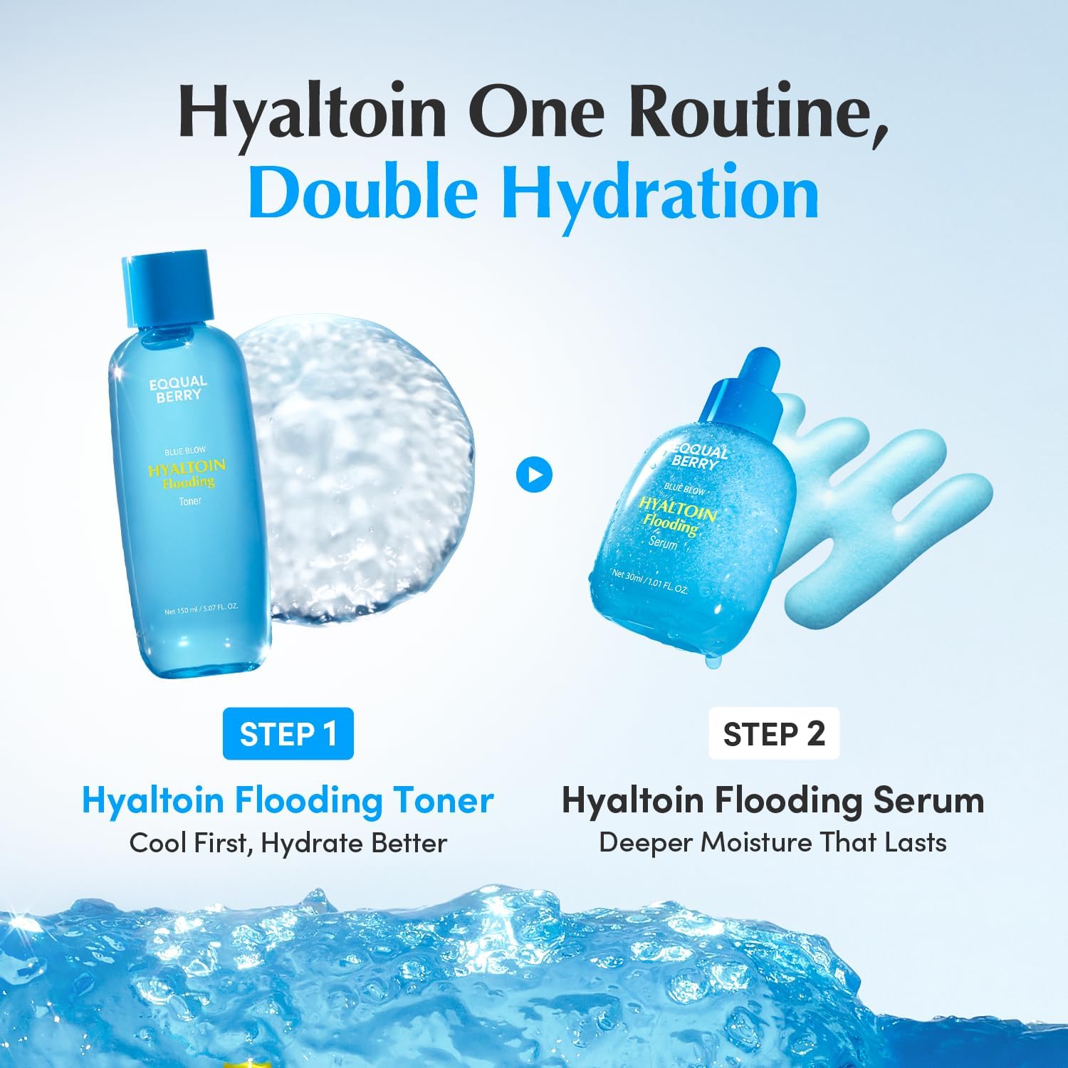 QQUALBERRY Hyaltoin Flooding Toner 150 ml – Deep Hydration Hydrogel Toner  8