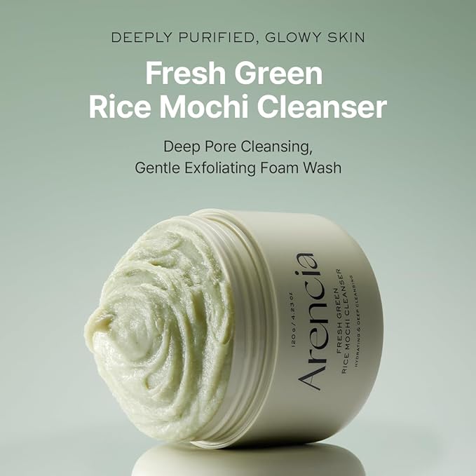 Arencia Korean Rice Mochi Face Cleanser 120g 5