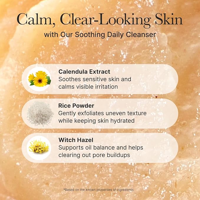 Arencia Calendula Rice Mochi Fresh Cleanser - Moisturizing, Brightening & Deep-Cleansing (120g) 3