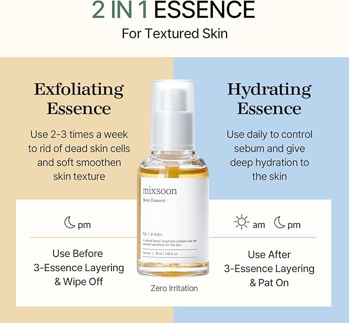 mixsoon Bean Essence - Exfoliating, Hydrating, Fermented Bean Extract 2