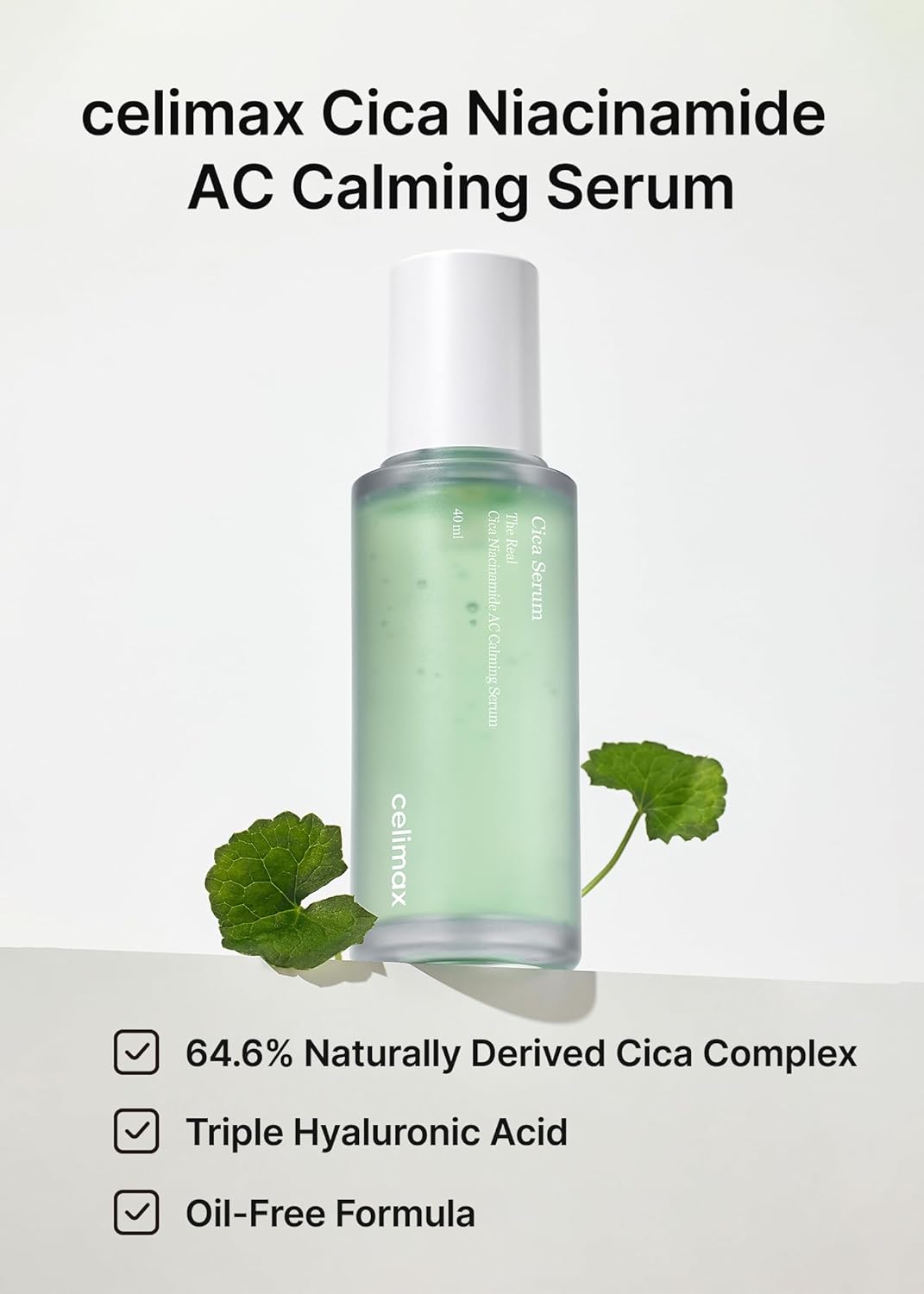 Celimax The Real Cica Niacinamide AC Calming Serum 40ml 2