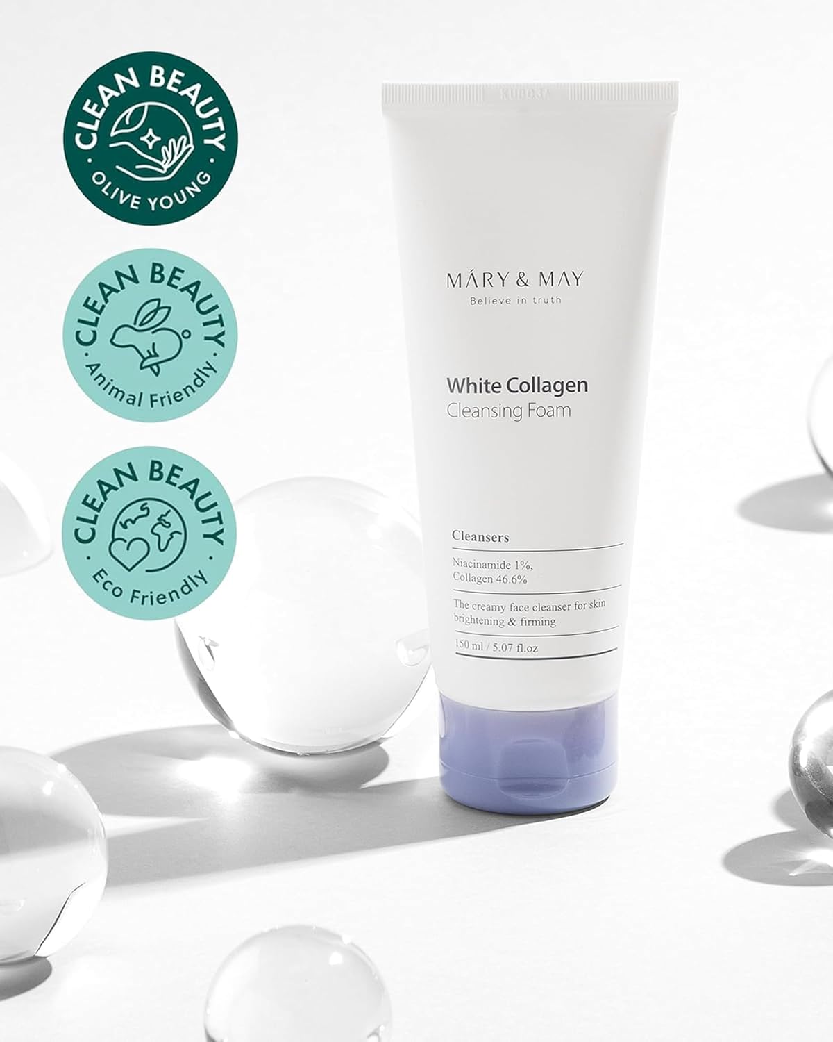 Mary&May White Collagen Cleansing Foam 150ml 2