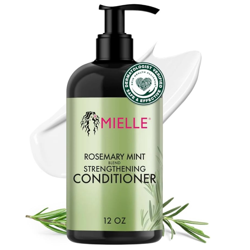 Mielle Organics Rosemary Mint Strengthening Conditioner with Biotin, 12 Ounce