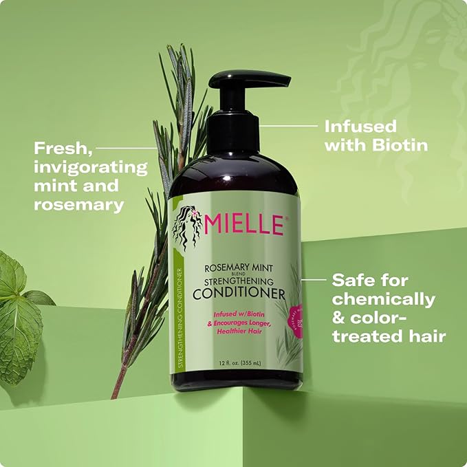 Mielle Organics Rosemary Mint Strengthening Conditioner with Biotin, 12 Ounce 2