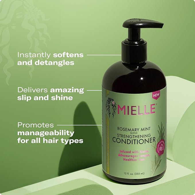 Mielle Organics Rosemary Mint Strengthening Conditioner with Biotin, 12 Ounce 3