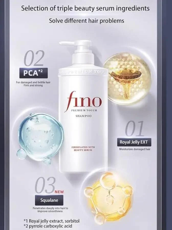 fino Hair Premium Set - Natural Shampoo + Conditioner for Healthy, Shiny Hair 2