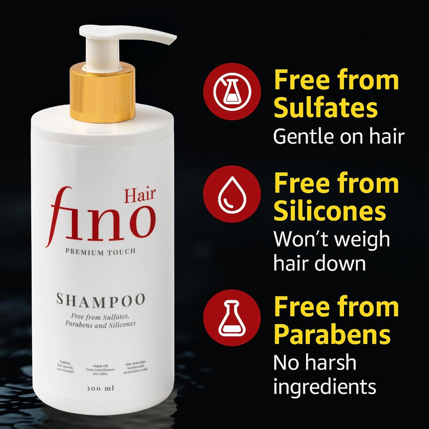 fino Hair Premium Set - Natural Shampoo + Conditioner for Healthy, Shiny Hair 5