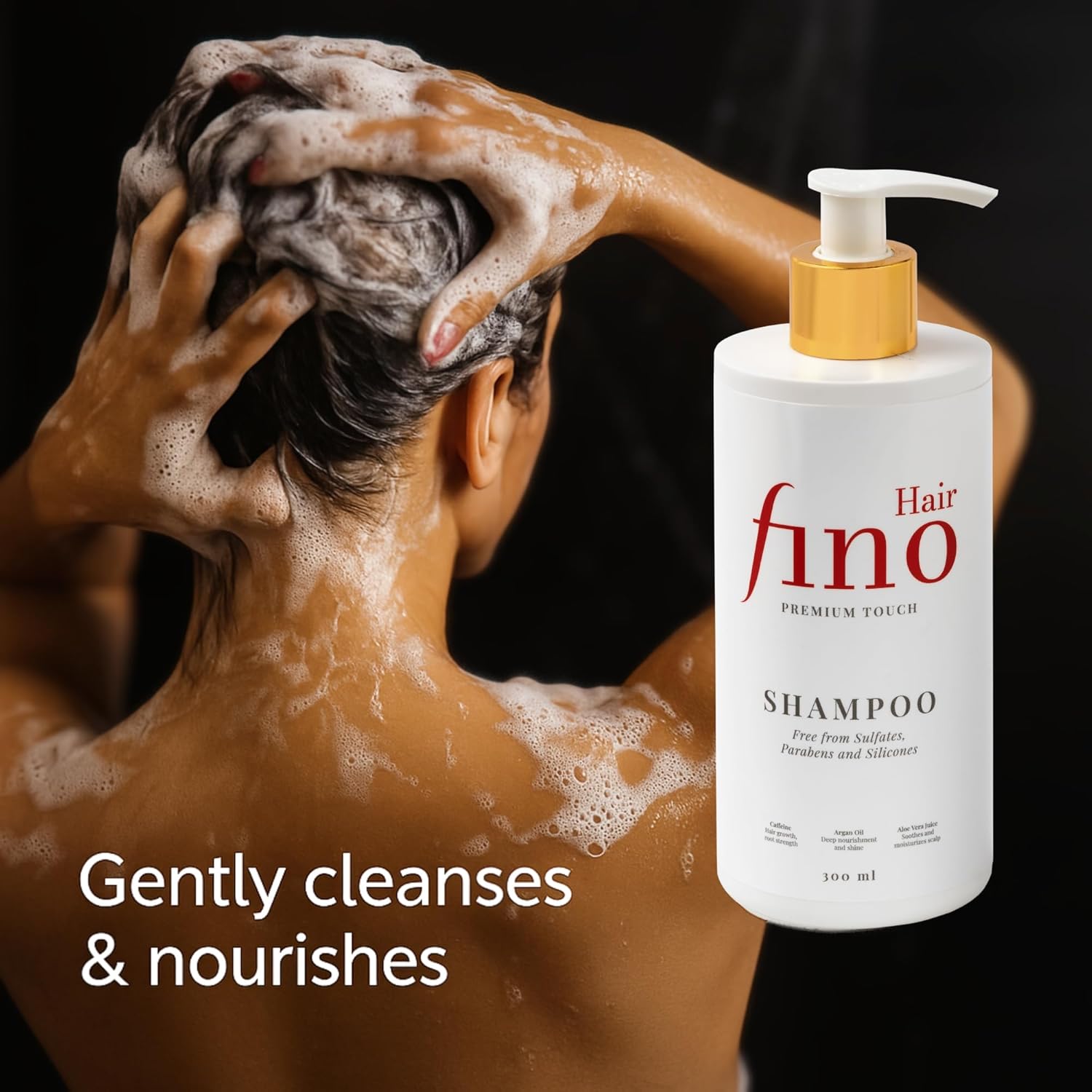 fino Hair Premium Set - Natural Shampoo + Conditioner for Healthy, Shiny Hair 6