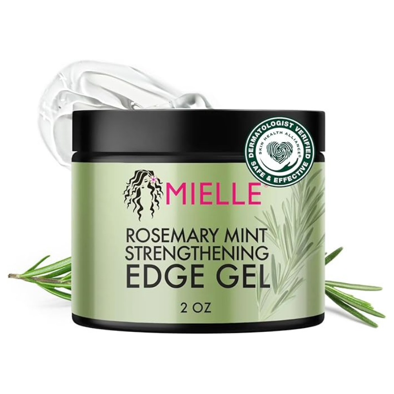 Mielle Organics Rosemary Mint Strengthening Edge Gel For Sleeking And Taming Hair, 57 g