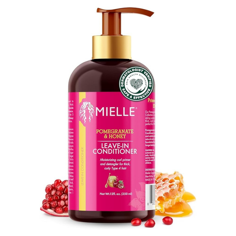 Mielle Organics Pomegranate & Honey Leave-In Conditioner for Type 4 Hair, 12 Ounces