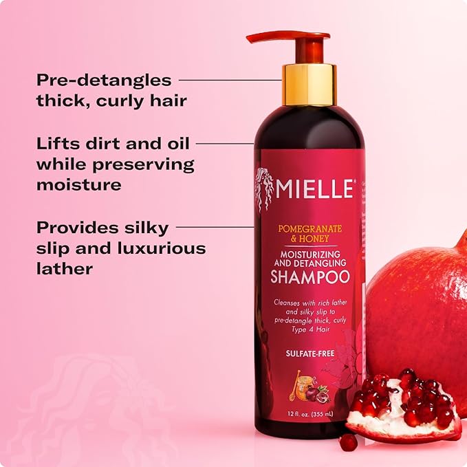 Mielle Organics Pomegranate & Honey Moisturizing and Detangling Shampoo 3