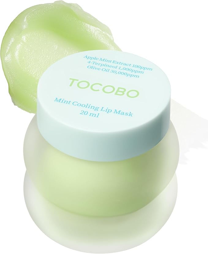 TOCOBO Mint Cooling Lip Mask – Cooling Relief Lip Sleeping Mask for Dry, Irritated Lips