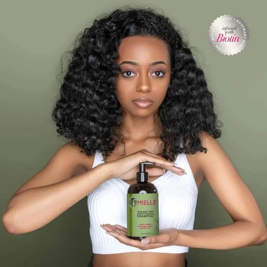 Mielle Organics Rosemary Mint Strengthening Set | Full Hair Care Bundle 4