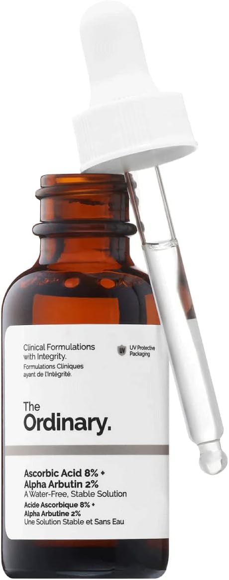 The Ordinary Ascorbic Acid 8% + Alpha Arbutin 2%, 30 ml, Vitamin C 3