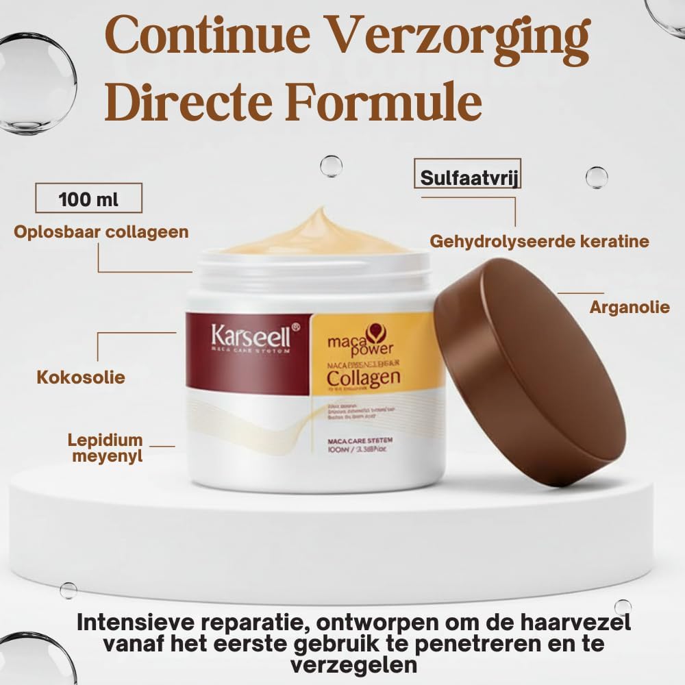 Karseell Collagen Hair Mask & Argan Oil Serum Set 2