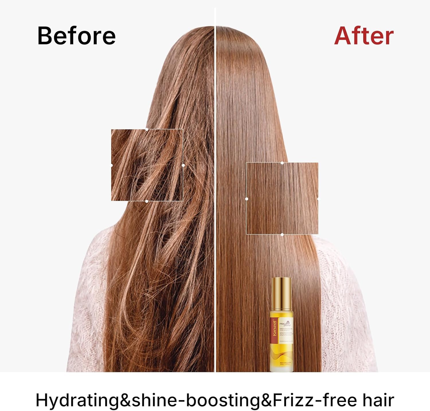 Karseell Argan Oil for Hair Healing Cold Pressed Weightless Moroccan Oil Hair Oil for Dry Damaged Hair 50ml 6