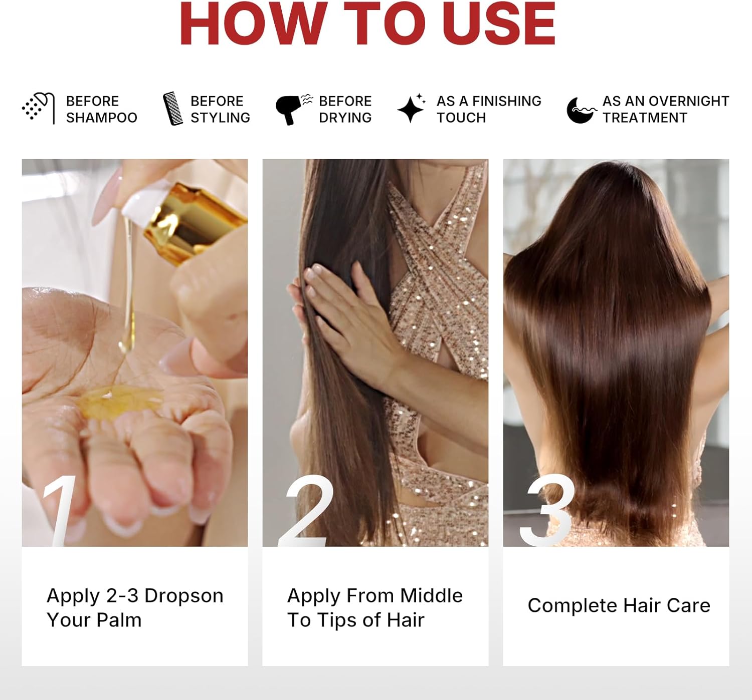 Karseell Argan Oil for Hair Healing Cold Pressed Weightless Moroccan Oil Hair Oil for Dry Damaged Hair 50ml 7