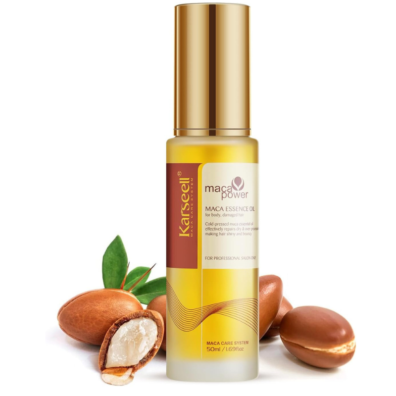 Karseell Argan Oil for Hair Healing Cold Pressed Weightless Moroccan Oil Hair Oil for Dry Damaged Hair 50ml
