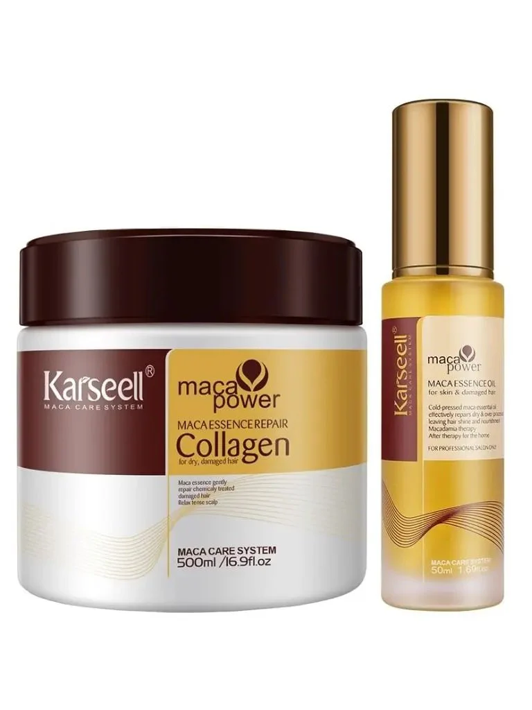 Karseell Collagen Hair Mask & Argan Oil Serum Set