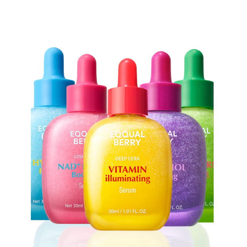 Eqqualberry 5 Serum Glow Set Skincare set – brightenin anti-aging serums