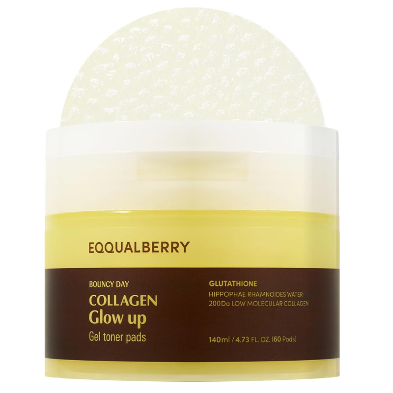 EQQUALBERRY Collagen Radiance Tonic Patches -140ml (60 Pads)