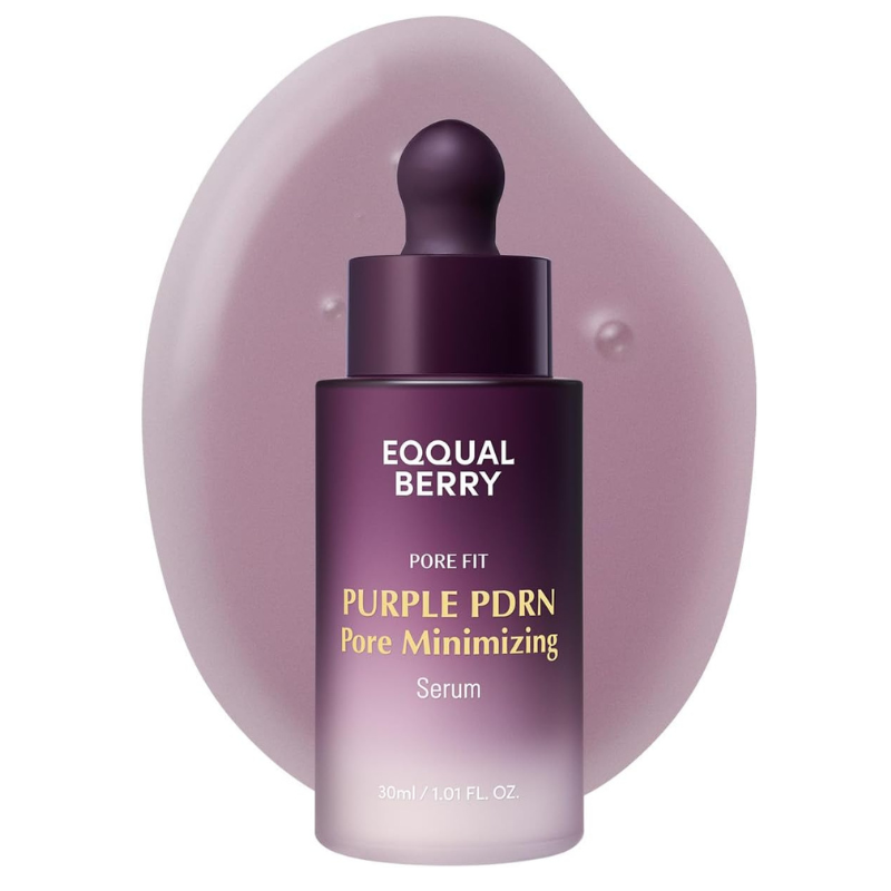 EQQUALBERRY Purple PDRN Pore Minimising Serum - Vegan Collagen & Peptides 