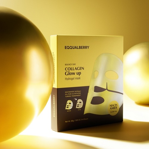 EQQUALBERRY Collagen Glow Up Mask - Niacinamide & Low Molecular Collagen for Brightening Mask 7