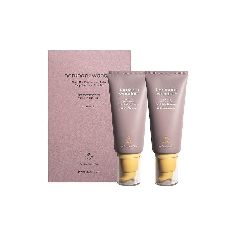 Haruharu Wonder Black Rice Pure Mineral Relief Daily Sunscreen (Pack of 2)