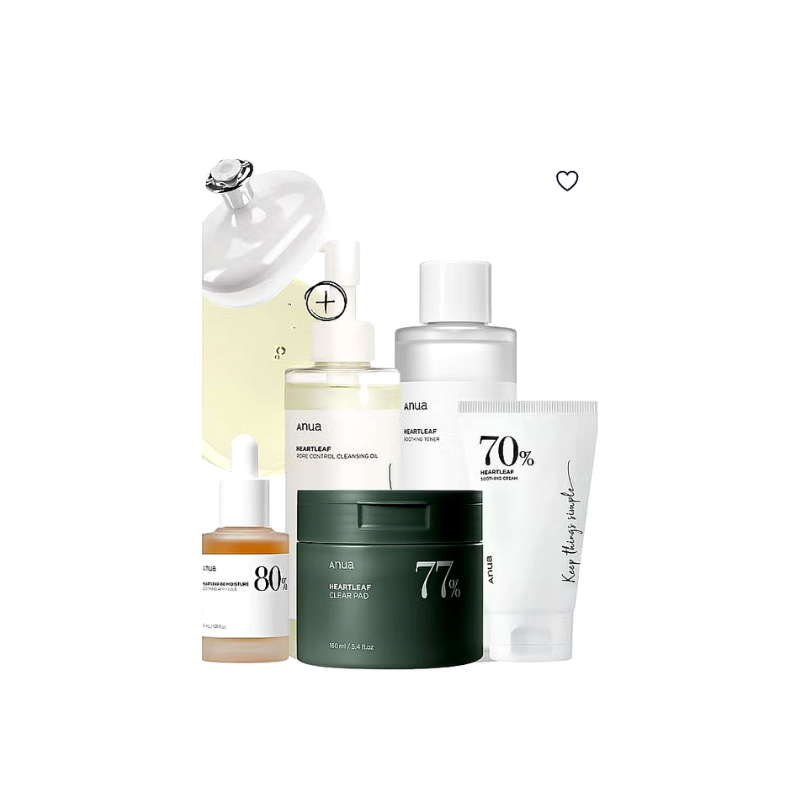Anua Heartleaf Skincare Essentials Set
