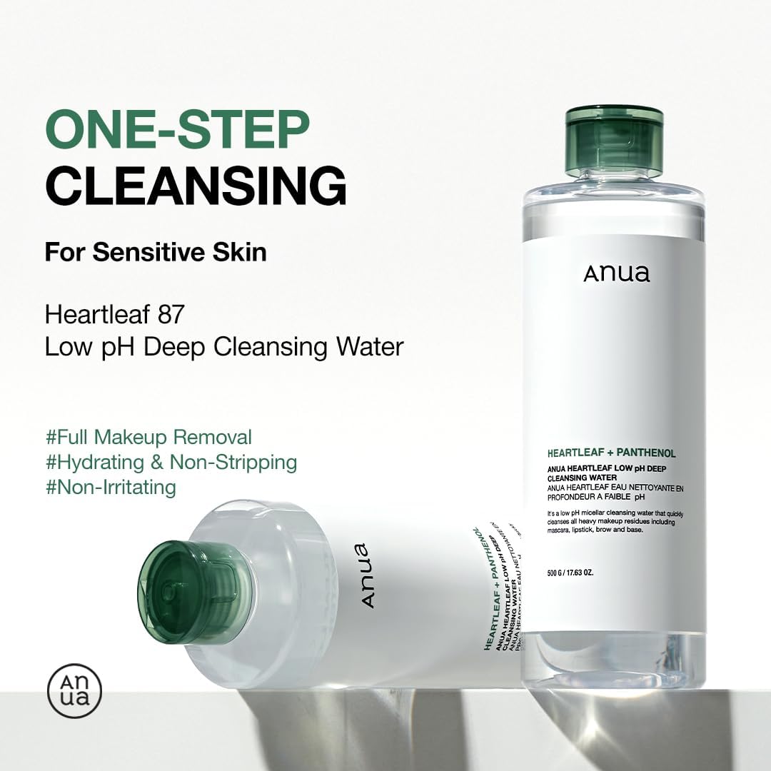 ANUA Heartleaf Low pH Deep Cleansing Water, 5