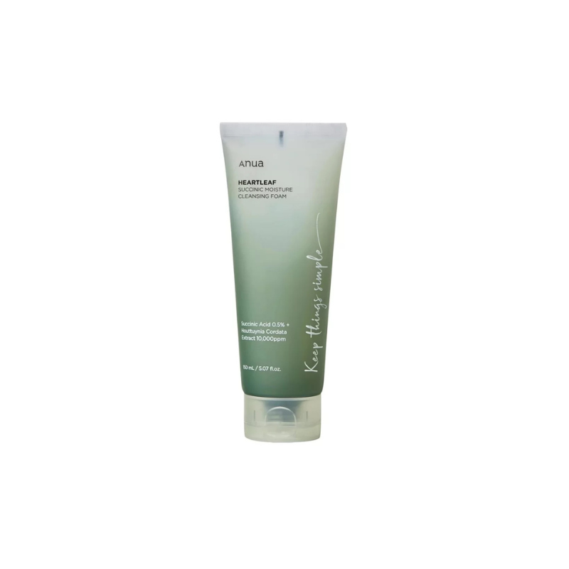 Anua heartleaf succinic moisture cleansing foam 150ml