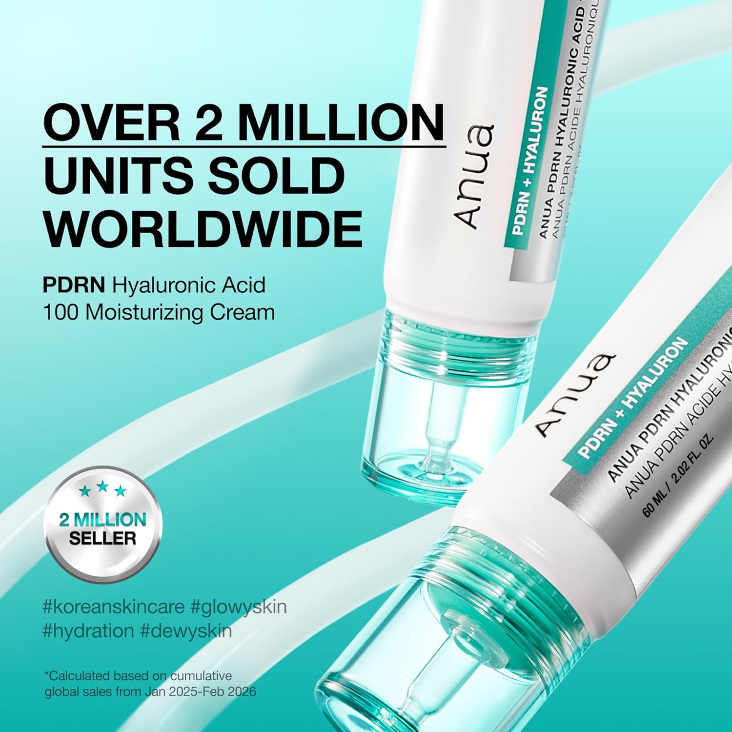 ANUA PDRN Hyaluronic Acid 100 Moisturising Cream Lightweight Moisturising Cream with Salmon PDRN 60ml 3