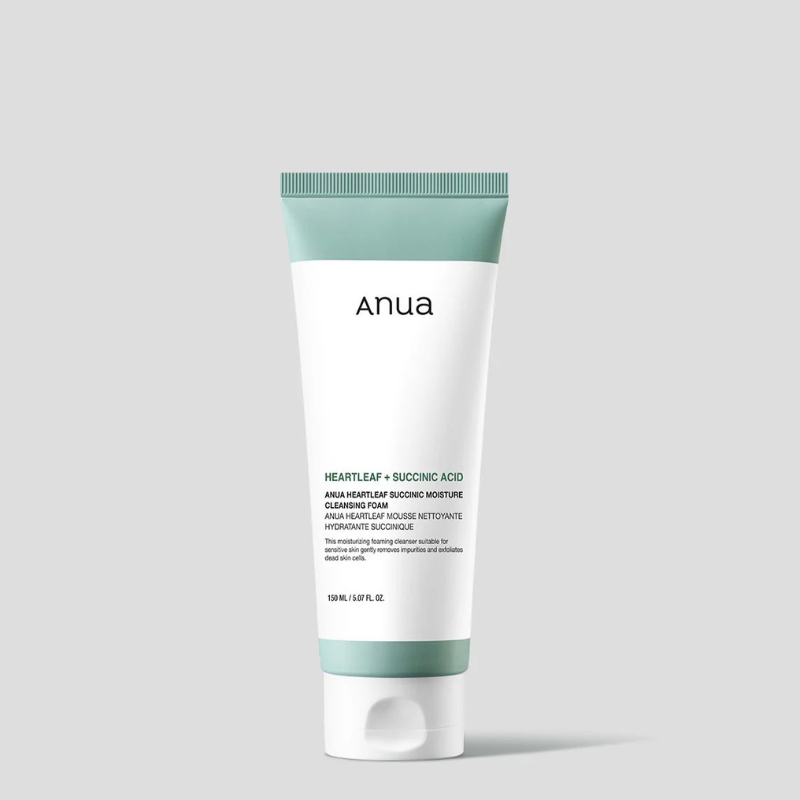 Anua heartleaf succinic moisture cleansing foam 150ml