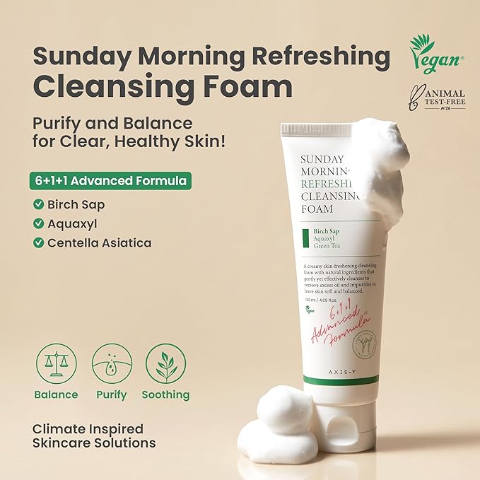 AXIS-Y Sunday Morning Refreshing Cleansing Foam 120ml 5