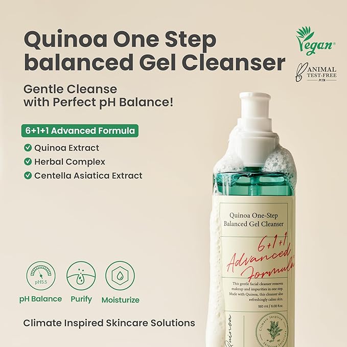 AXIS-Y Quinoa One-Step Balanced Gel Cleanser 180ml 5