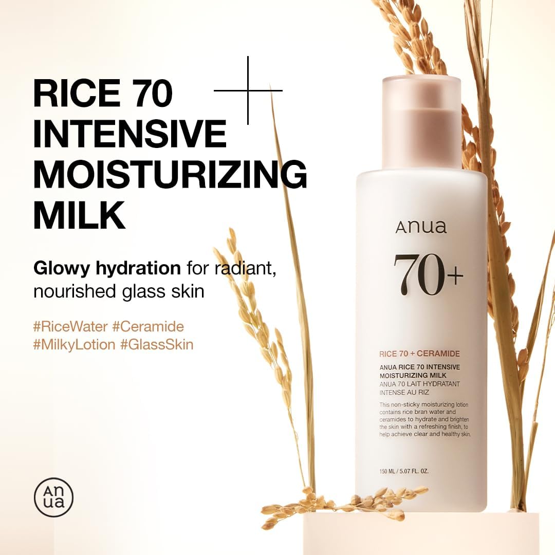 ANUA Rice 70 Intensive Moisturizing Milk, Lotion 150ML 4