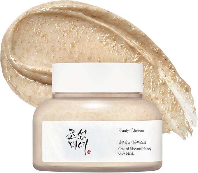 Ground Rice & Honey Mask - Glow Replenishing Rice Milk - & Relief Sun with Probiotics Set for a Nourished, Protected, and Radiant Complexion 2