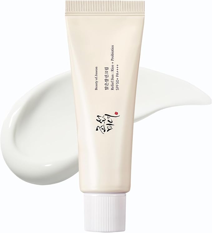 Ground Rice & Honey Mask - Glow Replenishing Rice Milk - & Relief Sun with Probiotics Set for a Nourished, Protected, and Radiant Complexion 4
