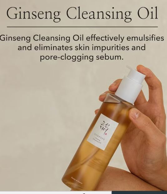 Beauty of Joseon Cleansing & Hydrating Due & face scrubber - Deep Ginseng Cleansing Oil for Makeup Removal + Hydrating Ginseng Essence Water for Radiant Skin 4