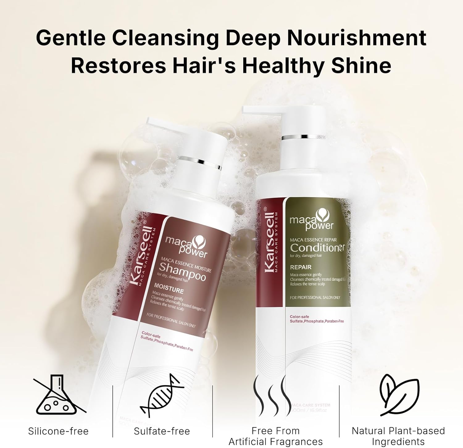 Karseell Argan Oil Shampoo and Conditioner Set 5