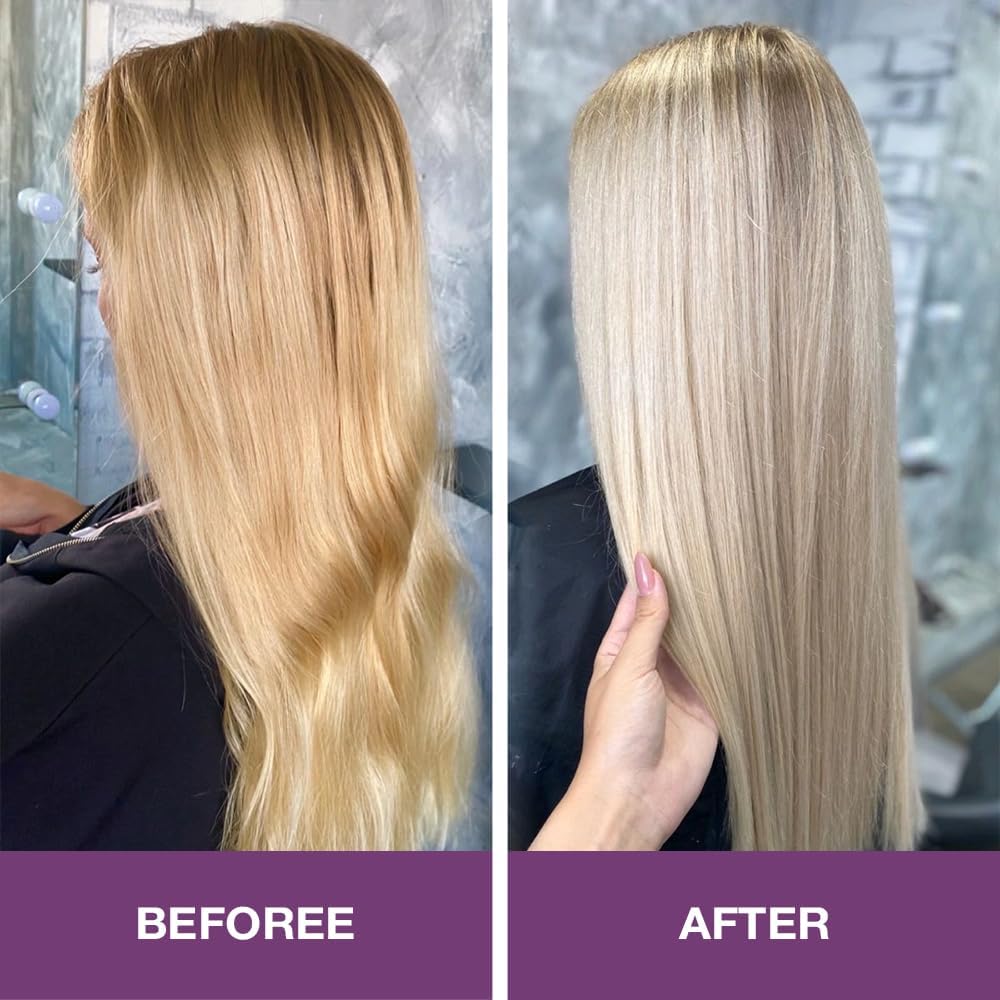 Karseell Purple Shampoo Professional Neutralizes Brass & Yellow Tones For Blonde Silver Gray Highlighted Hair  500ml 4