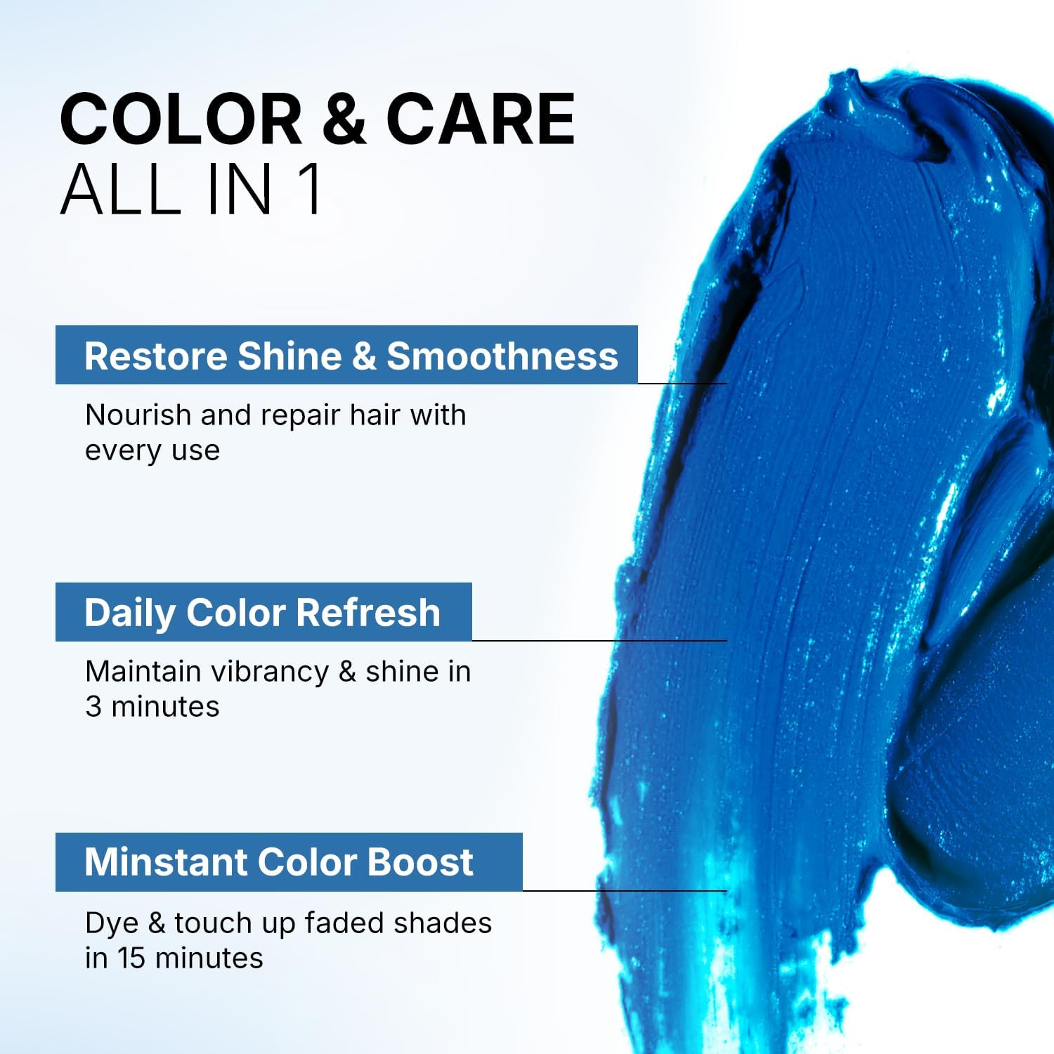 Karseell Color Depositing Blue Hair Mask soft 500ml 3