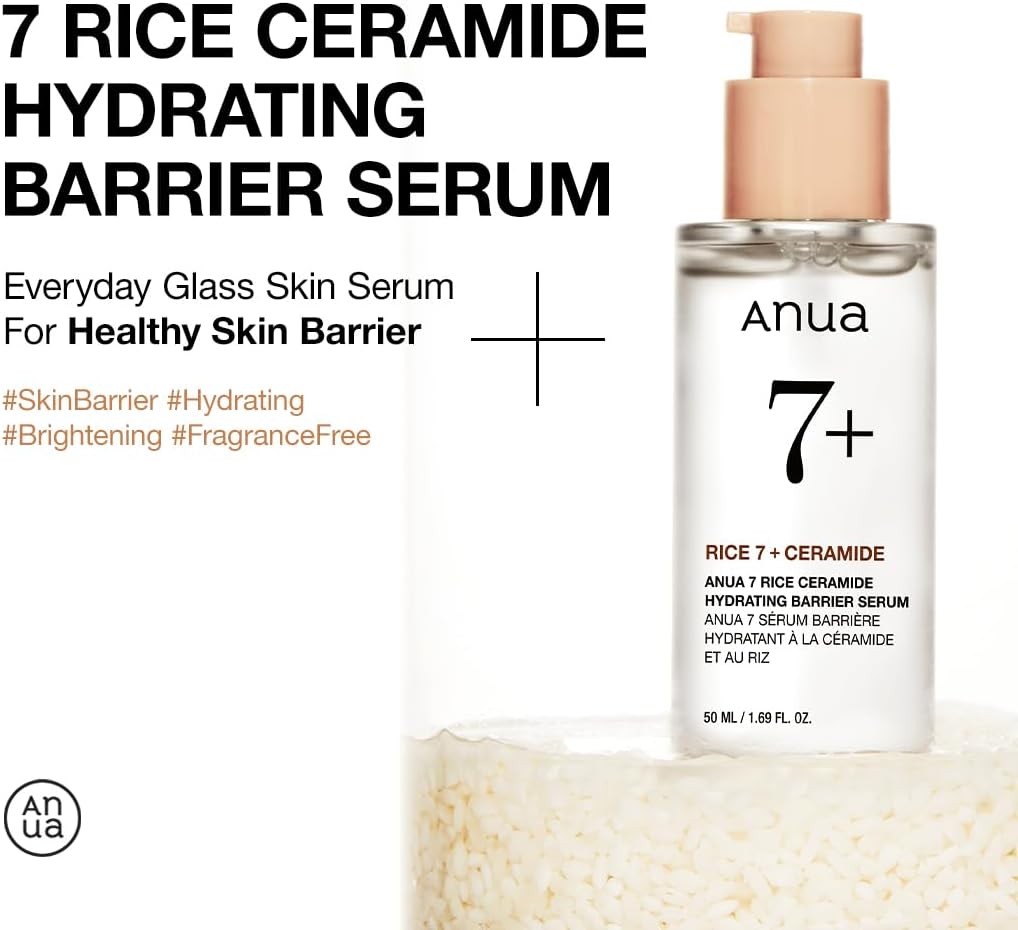 ANUA Rice Ceramide 7 Hydrating Barrier Serum 50ml 4