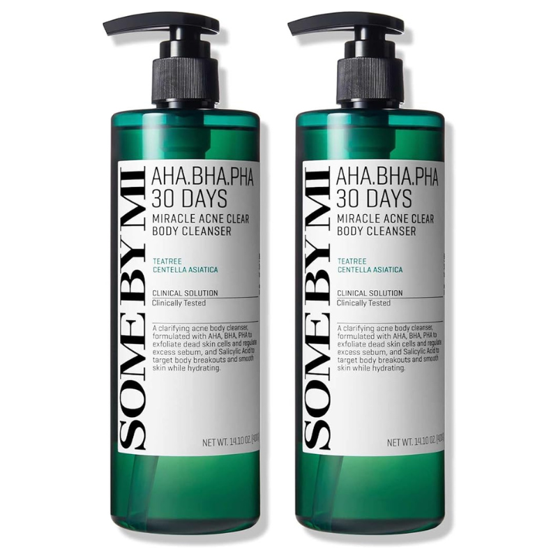 SOME BY MI AHA BHA PHA 30 Days Miracle Acne Clear Body Cleanser - Pack of 2 